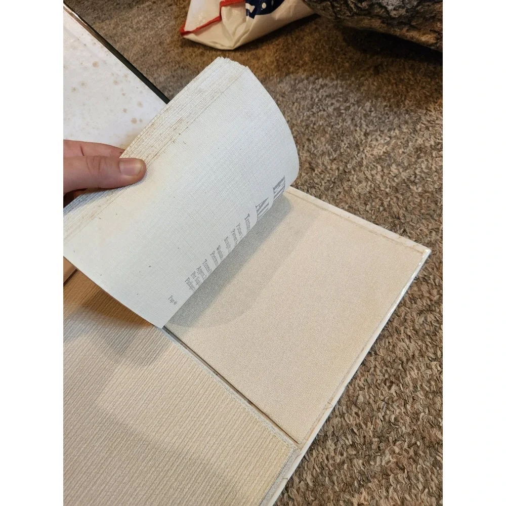 Vintage Ethan Allen Wall Paper Sample Book Textured Patterns Retail Display